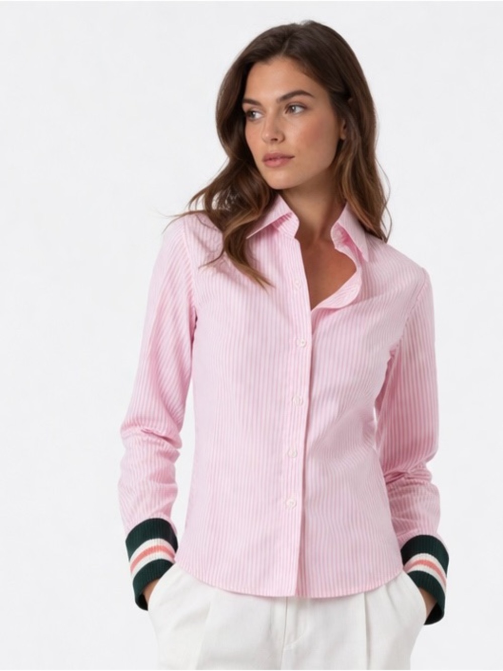 Rally Club Classic Pink Stripe Button-Down Shirt